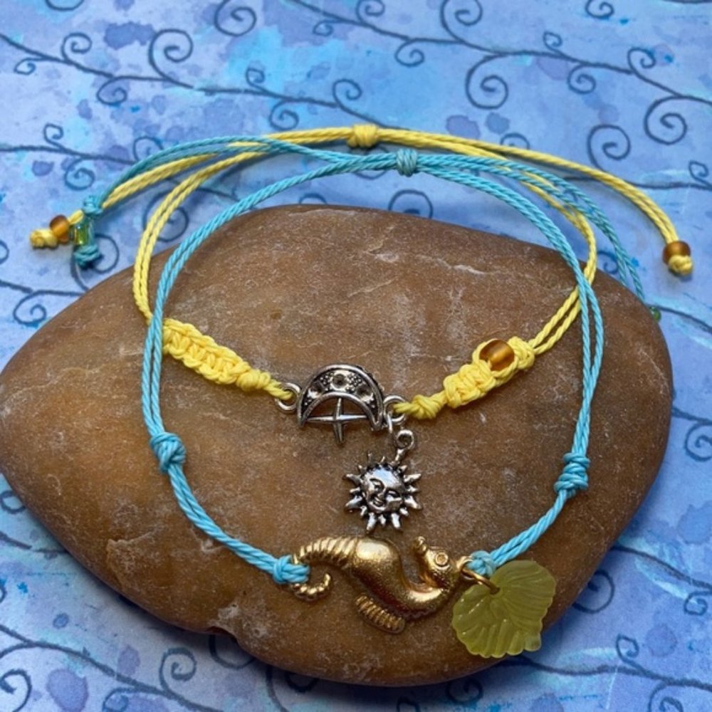 Sea 🌊 and Sun Moon Star inspiration bracelet
